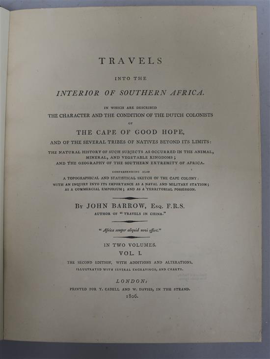 Barrow, John - An Account of Travels into the Interior of Southern Africa - Travels into the Interior of Southern